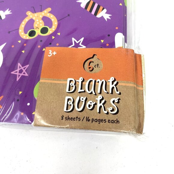 Halloween 6 Count Blank Books 16 Pages Treat Party Gifts Color - Picture 3 of 6
